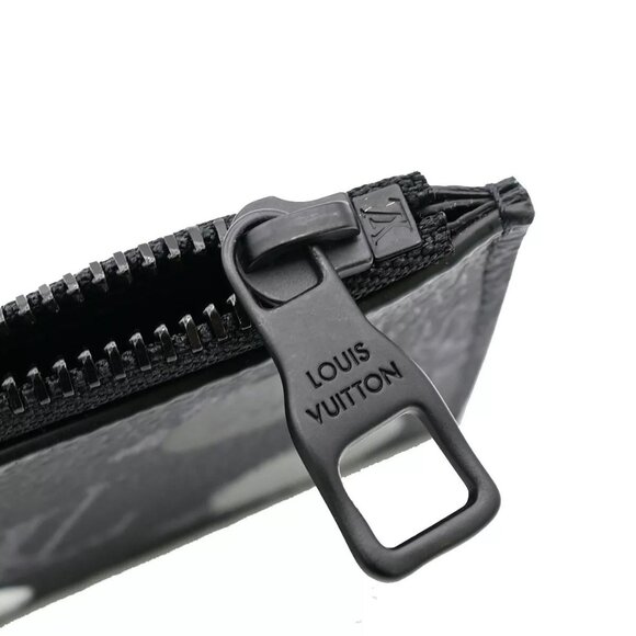 LOUIS VUITTON LV x YK Coin Card Holder Monogram Eclipse Dot Black - Picture 7 of 14